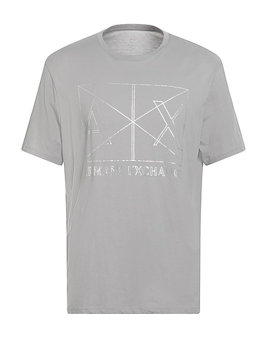 ARMANI EXCHANGE T-shirt Grigio chiaro 100% Cotone