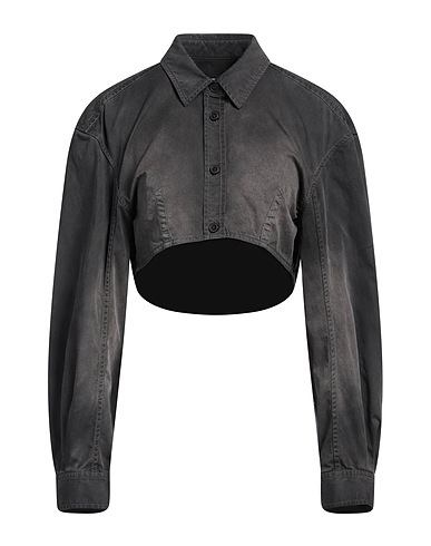 ALEXANDER WANG 無地シャツ＆ブラウス 鉛色 コットン 100%