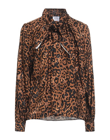 VETEMENTS Camicie  e bluse fantasia Marrone 100% Seta