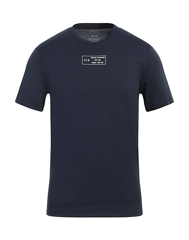 ARMANI EXCHANGE T-shirt Navy blue 100% Cotton