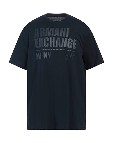 ARMANI EXCHANGE T-shirt Midnight blue 100% Cotton