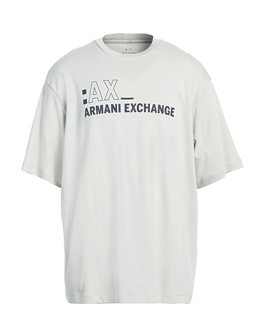 ARMANI EXCHANGE T-shirt Light grey 100% Cotton