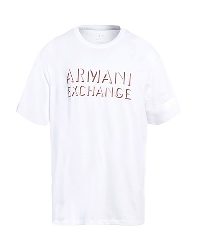 ARMANI EXCHANGE T-shirt Bianco 100% Cotone