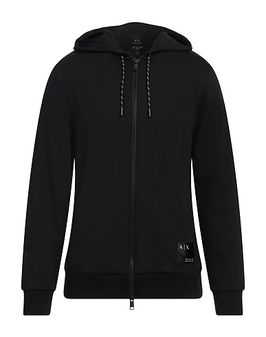 ARMANI EXCHANGE Felpa Nero 100% Cotone, Elastan
