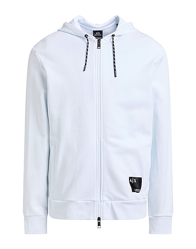 ARMANI EXCHANGE Hooded sweatshirt White 100% Cotton, Elastane