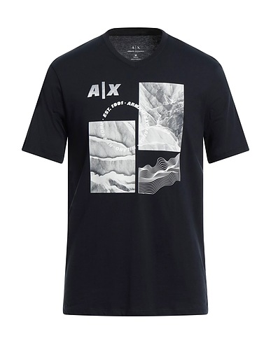 ARMANI EXCHANGE T-shirt Midnight blue 100% Cotton