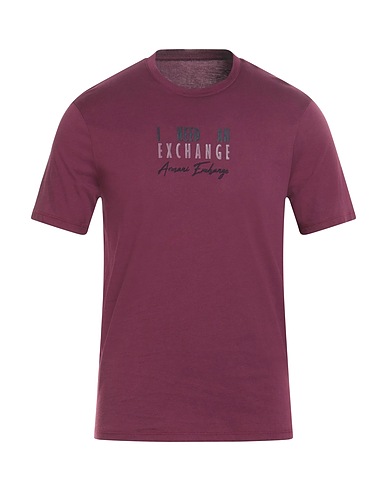 ARMANI EXCHANGE T-shirt Mauve 100% Cotton