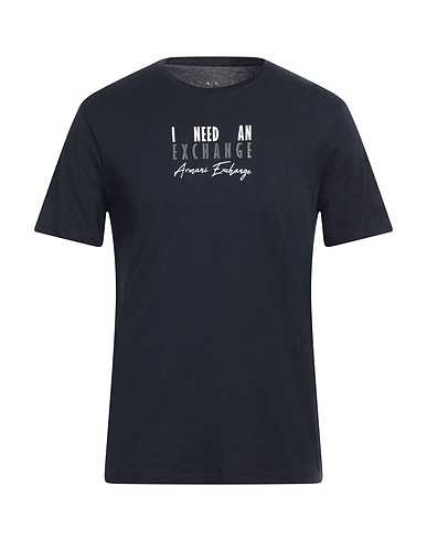 ARMANI EXCHANGE T-shirt Midnight blue 100% Cotton