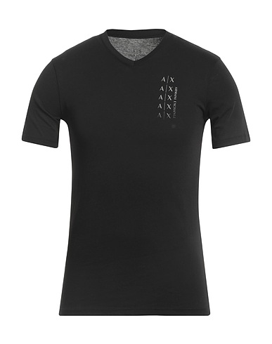 ARMANI EXCHANGE T-shirt Nero 100% Cotone