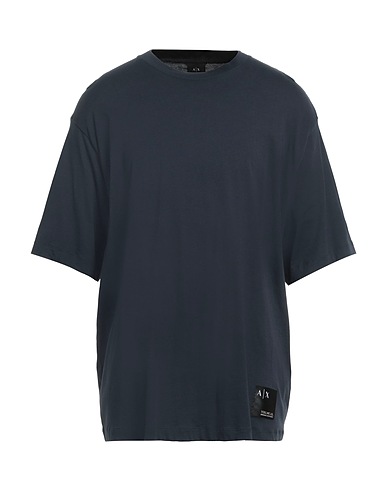 ARMANI EXCHANGE Basic t-Shirt Ναυτικό μπλε 100% Βαμβάκι Pima