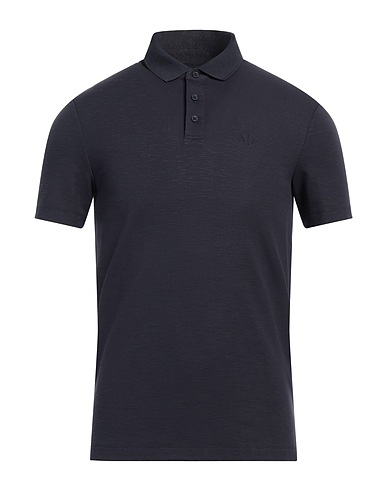 ARMANI EXCHANGE Polo shirt Midnight blue 59% Viscose, 33% Polyamide, 8% Elastane
