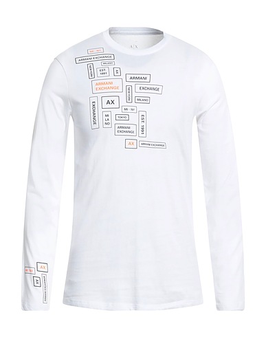 ARMANI EXCHANGE T-shirt White 100% Organic cotton