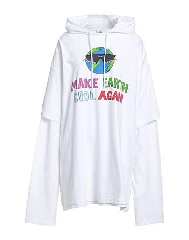 VETEMENTS Hooded sweatshirt White 100% Cotton