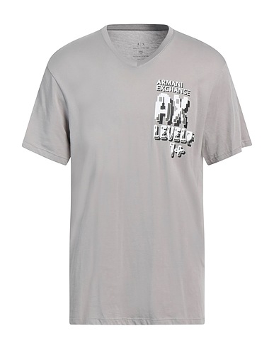 ARMANI EXCHANGE T-shirt Light grey 100% Cotton