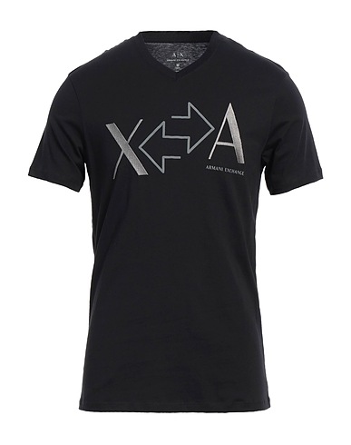 ARMANI EXCHANGE T-shirt Nero 100% Cotone