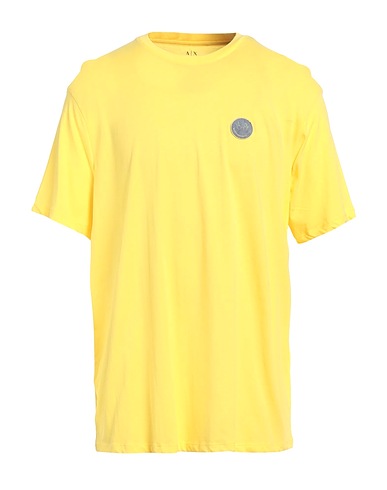 ARMANI EXCHANGE Basic T-Shirt Yellow 100% Cotton