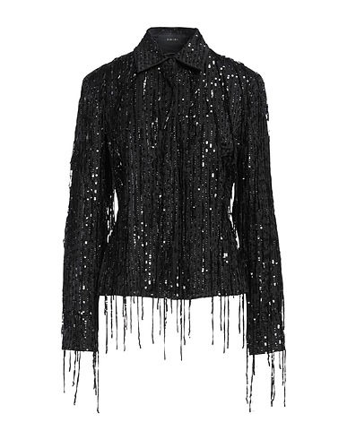 AMIRI Shirts Black 100% Viscose, Acrylic