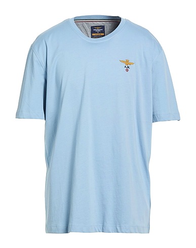 AERONAUTICA MILITARE Basic T-shirt ESSENTIAL Sky blue 100% Cotton