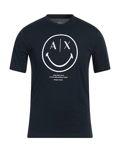 ARMANI EXCHANGE T-shirt SMILEY WORLD X ARMANI EXCHANGE Navy blue 100% Cotton