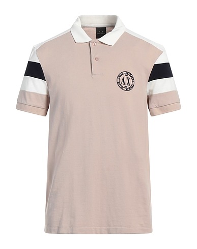 ARMANI EXCHANGE Polo shirt Beige 100% Cotton