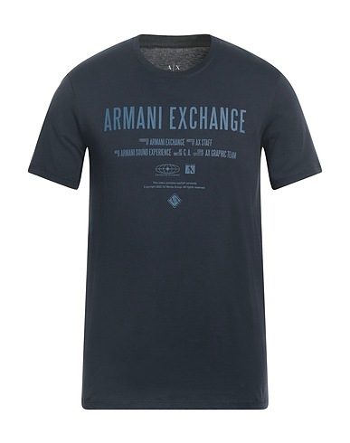 ARMANI EXCHANGE Ｔシャツ ミッドナイトブルー ピマコットン 100%