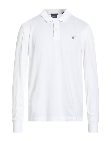 GANT Polo shirt White 100% Cotton, Elastane