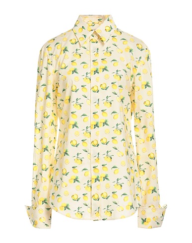 SPORTMAX Camicie  e bluse fantasia Panna 100% Cotone