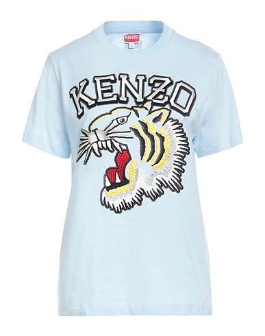 KENZO T-shirt Sky blue 100% Cotton, Viscose