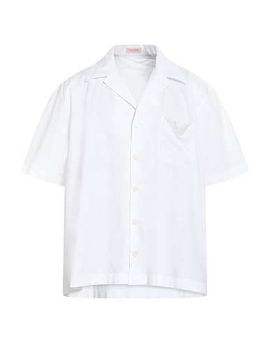 VALENTINO GARAVANI Solid colour shirt White 100% Cotton