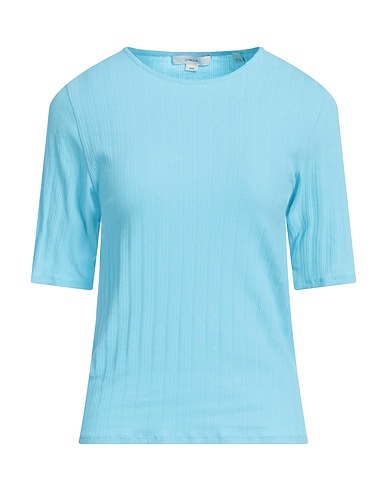 VINCE. Basic T-Shirt Sky blue Textile fibres