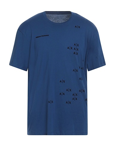ARMANI EXCHANGE T-shirt Blue 100% Cotton