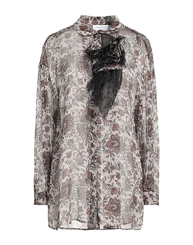 FABIANA FILIPPI Patterned shirts & blouses Taupe 100% Viscose