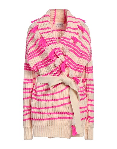 FORTE_FORTE Cardigan Fuchsia 100% Virgin Wool