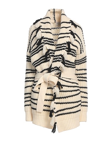 FORTE_FORTE Strickjacke Schwarz 100% Schurwolle