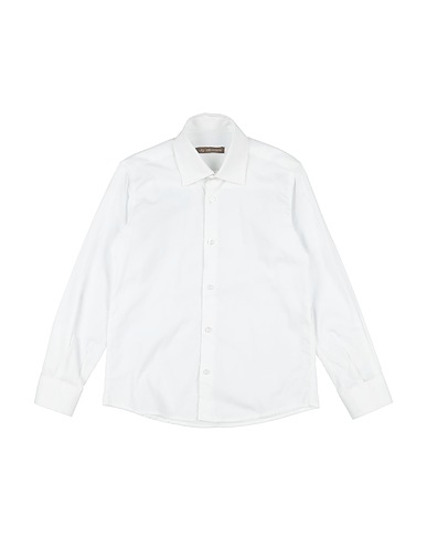 JOËL GARÇON Camicia tinta unita Bianco 97% Cotone, 3% Elastan