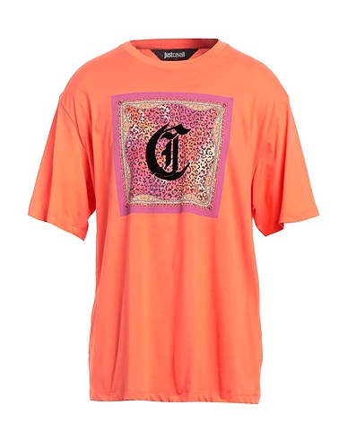 JUST CAVALLI T-shirt Corallo 100% Cotone