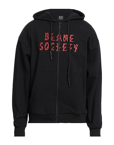 44 LABEL GROUP Hoodie Schwarz 100% Baumwolle