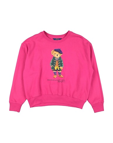 POLO RALPH LAUREN Sweatshirt Polo Bear Fleece Sweatshirt
 Fuchsia 60% Cotton, 40% Polyester