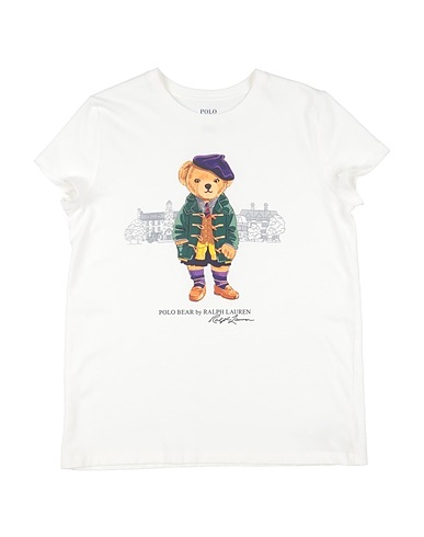 POLO RALPH LAUREN T-shirt Polo Bear Cotton Jersey Tee
 White 100% Cotton