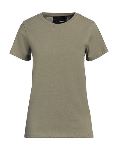 JOHN RICHMOND Basic T-Shirt Military green 60% Cotton, 40% Polyester