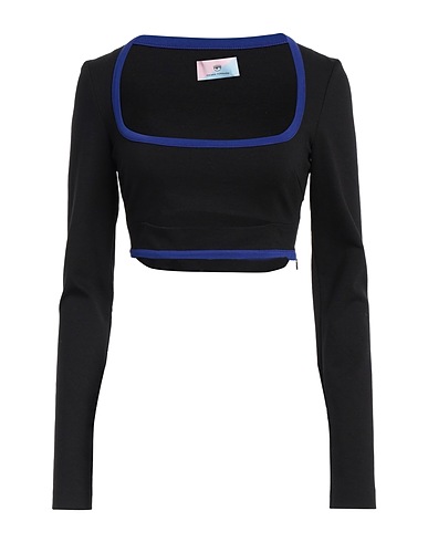 CHIARA FERRAGNI Top Black 64% Viscose, 31% Polyamide, 5% Elastane