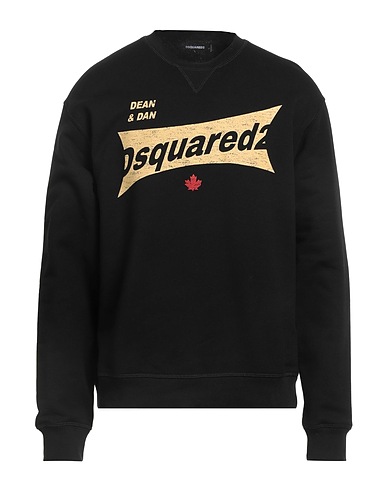 DSQUARED2 Sweatshirt Schwarz 100% Baumwolle