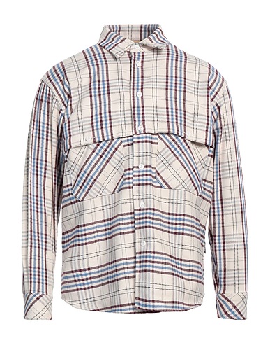 WOOLRICH Checked shirt Ivory 100% Cotton