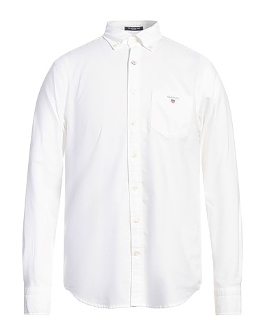 GANT Solid colour shirt White 100% Cotton