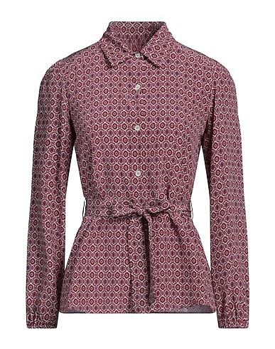 A.P.C. Patterned shirts & blouses Burgundy 100% Silk