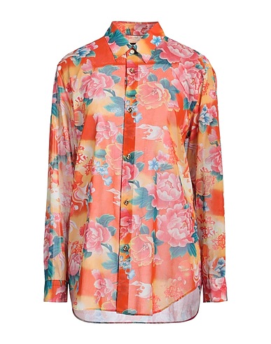 JUNYA WATANABE COMME des GARÇONS Floral shirts & blouses Orange 100% Cotton
