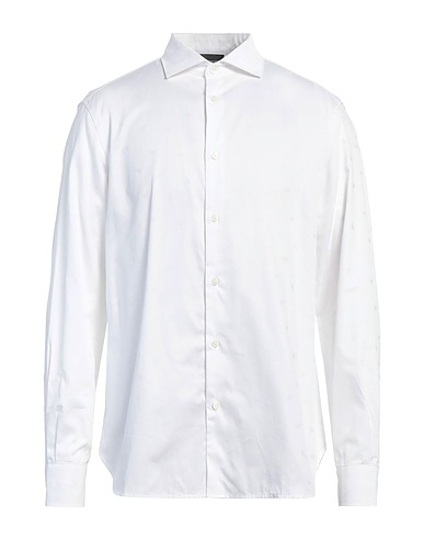 EMPORIO ARMANI Patterned shirt White 100% Cotton