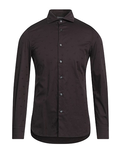 EMPORIO ARMANI Patterned shirt Black 100% Cotton