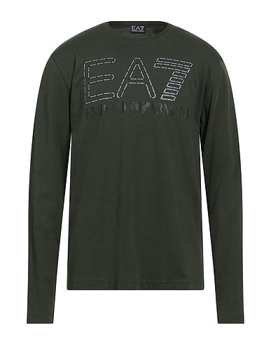EA7 T-shirt Military green 100% Cotton