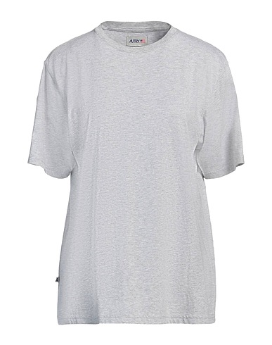 AUTRY Camiseta básica Gris perla 100% Algodón